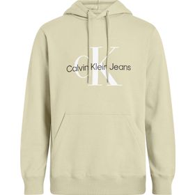 Calvin Klein Seasonal Monologo Regular Haki Hoodie Erkek Sweatshirt