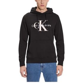Calvin Klein Seasonal Monologo Regular Siyah Hoodie Erkek Sweatshirt