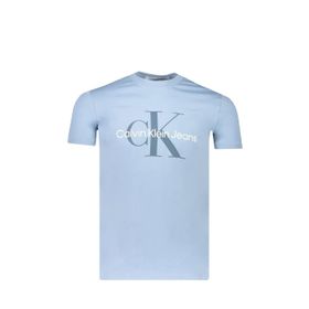 Calvin Klein Seasonal Monologo Tee Mavi Erkek T-shirt