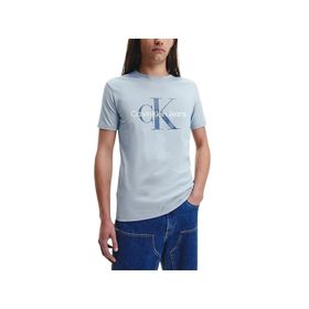 Calvin Klein Seasonal Monologo Tee Mavi Erkek T-shirt
