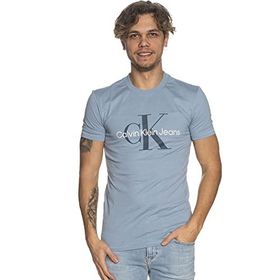 Calvin Klein Seasonal Monologo Tee Mavi Erkek T-shirt