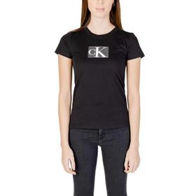 Calvin Klein Sequin Slim Tee Siyah Kadın T-shirt