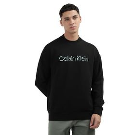 Calvin Klein Shadow Embossed Logo Siyah Erkek Sweatshirt