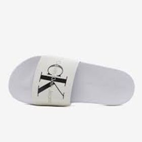 Calvin Klein Slide Monogram Co Beyaz Kadın Terlik