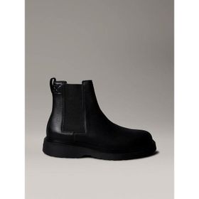 Calvin Klein Tumbled Leather Chelsea YM0YM013740GJ Deri Siyah Erkek Bot