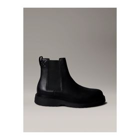 Calvin Klein Tumbled Leather Chelsea YM0YM013740GJ Deri Siyah Erkek Bot
