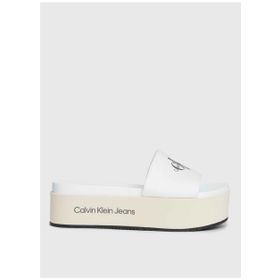 Calvin Klein YW0YW010360F9 Krem Kadın Terlik