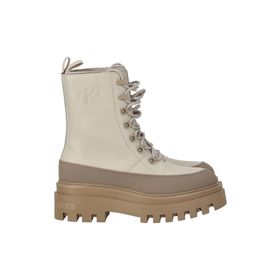 Calvin Klein YW0YW01110 Flatform Lace Up Boot LTH Bej Kadın Bot