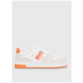 Calvin Klein YW0YW0144602T Beyaz Turuncu Süet Kadın Sneaker
