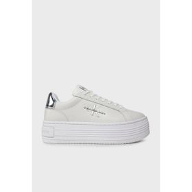 Calvin Klein YW0YW01457 01V Beyaz Gümüş Kadın Spor Ayakkabı