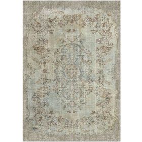 Çam Halı Gloria TD116 Bej Vintage Eskitme Desen Dokuma Saçaklı Kilim