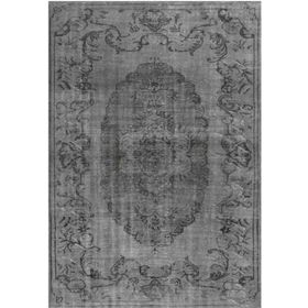 Çam Halı Gloria TD131 Gri Vintage Eskitme Desen Dokuma Saçaklı Kilim