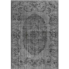 Çam Halı Gloria TD131 Gri Vintage Eskitme Desen Dokuma Saçaklı Kilim