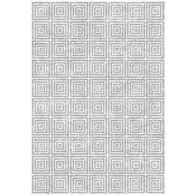 Çam Halı Gloria TD308 Gri Modern Desen Dokuma Saçaklı Kilim