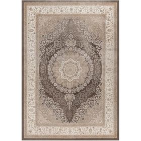 Çam Halı Gloria TD32803 Kahverengi Klasik Desen Dokuma Saçaklı Kilim