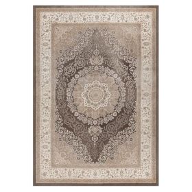Çam Halı Gloria TD32803 Kahverengi Klasik Desen Dokuma Saçaklı Kilim