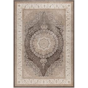 Çam Halı Gloria TD32803 Kahverengi Klasik Desen Dokuma Saçaklı Kilim