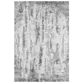 Çam Halı Gloria TD32902 Gri Modern Desen Dokuma Saçaklı Kilim