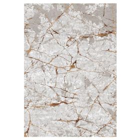 Çam Halı Gloria TD35004 Kahverengi Mermer Desen Dokuma Saçaklı Kilim