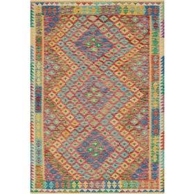 Çam Halı Gloria TD411 Multi Etnik Desen Dokuma Saçaklı Kilim