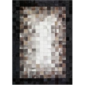 Çam Halı Gloria TD425 Siyah Kahverengi Modern Desen Dokuma Saçaklı Kilim