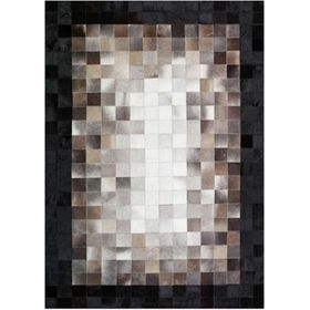 Çam Halı Gloria TD425 Siyah Kahverengi Modern Desen Dokuma Saçaklı Kilim