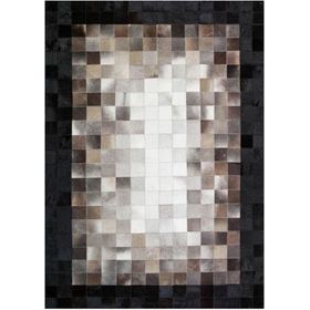 Çam Halı Gloria TD425 Siyah Kahverengi Modern Desen Dokuma Saçaklı Kilim