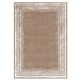 Çam Halı Gloria TD67304 Bej Art Deco Versace Desen Dokuma Saçaklı Kilim