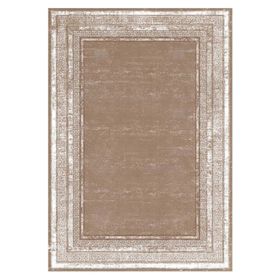 Çam Halı Gloria TD67304 Bej Art Deco Versace Desen Dokuma Saçaklı Kilim