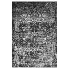 Çam Halı Gloria TD67802 Siyah Klasik Desen Dokuma Saçaklı Kilim