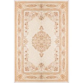 Çam Halı Gloria TD688 Bej Klasik Desen Dokuma Saçaklı Kilim