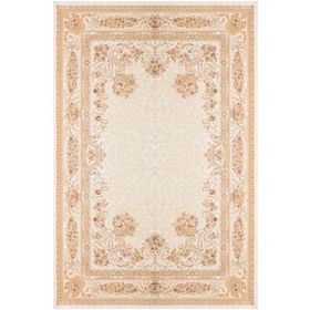 Çam Halı Gloria TD68801 Bej Klasik Desen Dokuma Saçaklı Kilim