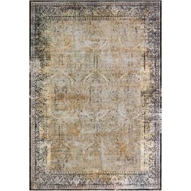 Çam Halı Gloria TD696 Hardal Klasik Desen Dokuma Saçaklı Kilim