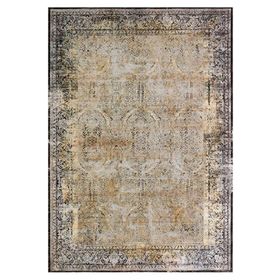 Çam Halı Gloria TD696 Hardal Klasik Desen Dokuma Saçaklı Kilim
