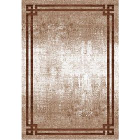 Çam Halı Gloria TD71705 Kahverengi Art Deco Modern Desen Dokuma Saçaklı Kilim