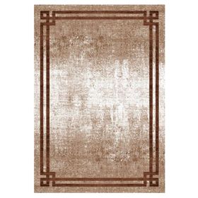 Çam Halı Gloria TD71705 Kahverengi Art Deco Modern Desen Dokuma Saçaklı Kilim