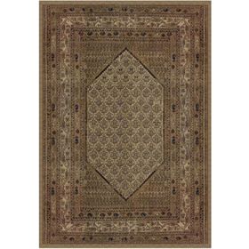 Çam Halı Gloria TD737 Bej Klasik Desen Dokuma Saçaklı Kilim