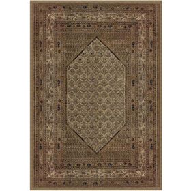 Çam Halı Gloria TD737 Bej Klasik Desen Dokuma Saçaklı Kilim