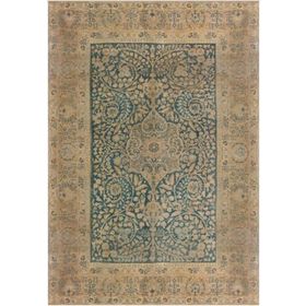 Çam Halı Gloria TD738 Mavi Klasik Desen Dokuma Saçaklı Kilim