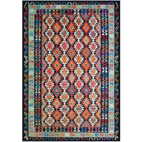 Çam Halı Gloria TD749 Multi Etnik Desen Dokuma Saçaklı Kilim