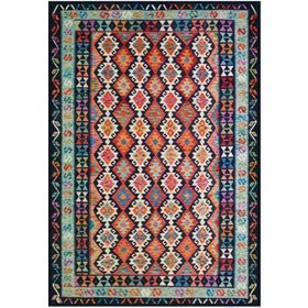 Çam Halı Gloria TD749 Multi Etnik Desen Dokuma Saçaklı Kilim