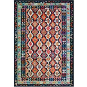 Çam Halı Gloria TD749 Multi Etnik Desen Dokuma Saçaklı Kilim