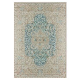 Çam Halı Gloria TD752 Mavi Klasik Desen Dokuma Saçaklı Kilim