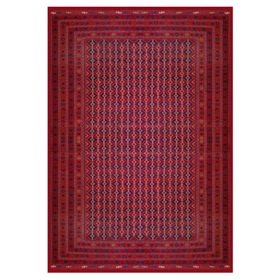 Çam Halı Gloria TD754 Bordo Afgan Desen Dokuma Saçaklı Kilim