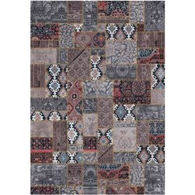 Çam Halı Gloria TD75601 Multi Patchwork Desen Dokuma Saçaklı Kilim