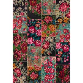 Çam Halı Gloria TD766 Multi Karabağ Patchwork Desen Dokuma Saçaklı Kilim