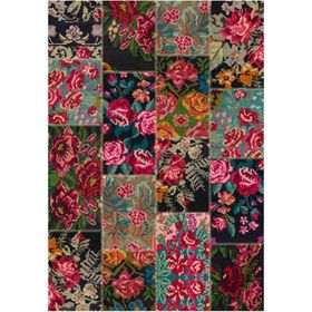 Çam Halı Gloria TD766 Multi Karabağ Patchwork Desen Dokuma Saçaklı Kilim