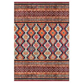 Çam Halı Gloria TD792 Multi Etnik Desen Dokuma Saçaklı Kilim