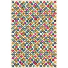 Çam Halı Gloria TD799 Multi Etnik Desen Dokuma Saçaklı Kilim