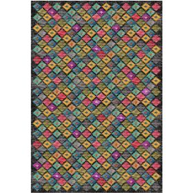 Çam Halı Gloria TD79902 Multi Etnik Desen Dokuma Saçaklı Kilim